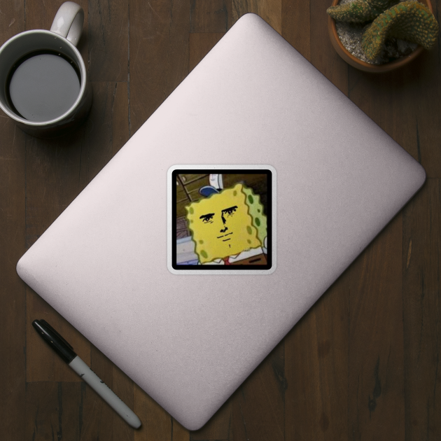 Straight faced Spongebob by Psycho_Quiox